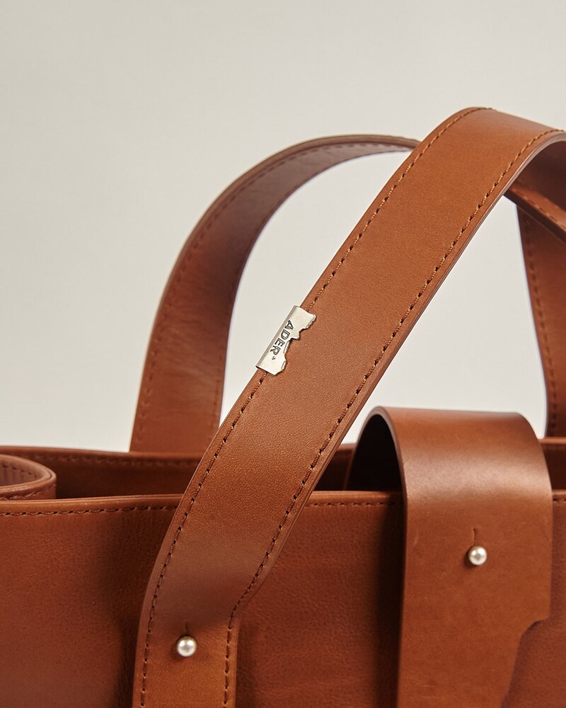 ADER ERROR아더에러]Stone buckle tote bag Brown